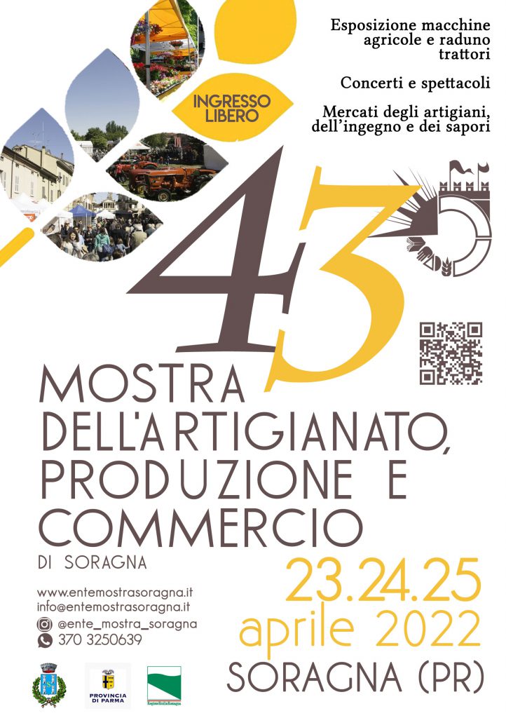 Locandina Mostra dell'artigianato di Soragna 2022
