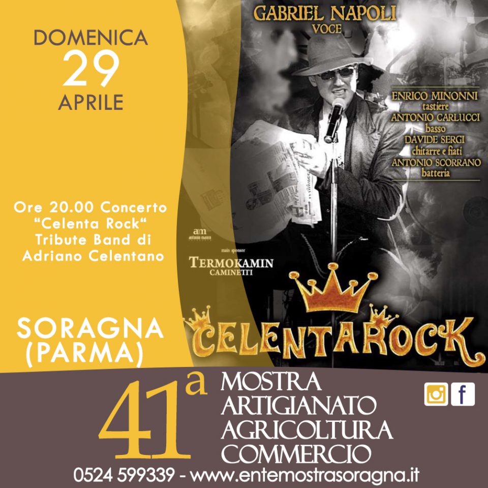 Domenica 29 aprile, le note dei CelentaRock in piazza a Soragna