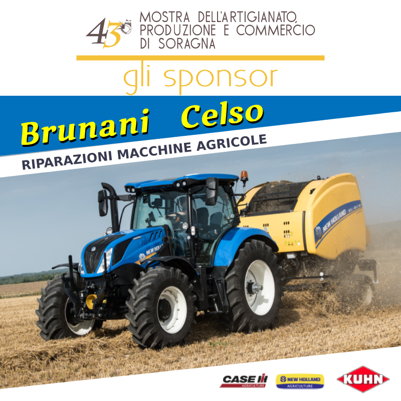 Sponsor mostra dell'artigianato di Soragna 2022: Brunani Celso riparazioni macchine agricole