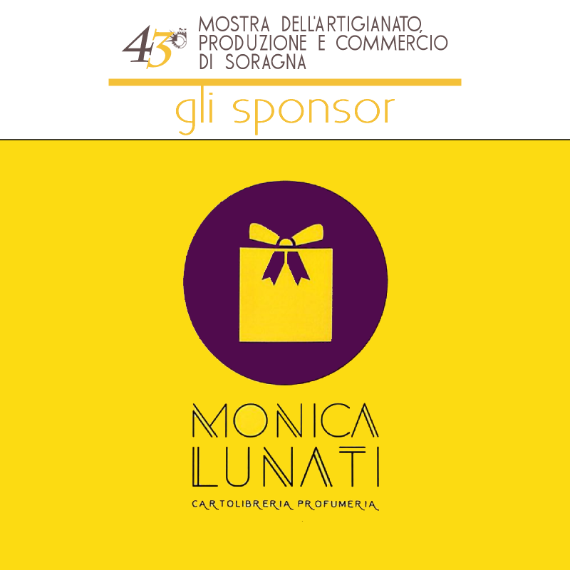 Vi presentiamo gli sponsor della mostra dell'artigianato di Soragna 2022: Monica Lunati cartolibreria e profumeria