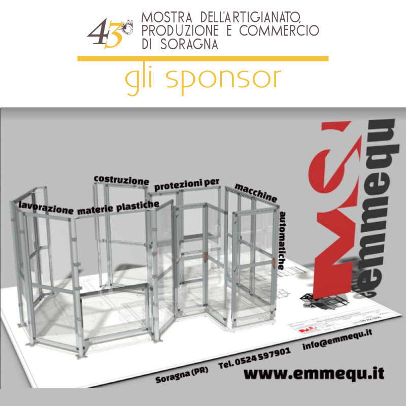 Vi presentiamo gli sponsor della mostra dell'artigianato di Soragna 2022: emmequ